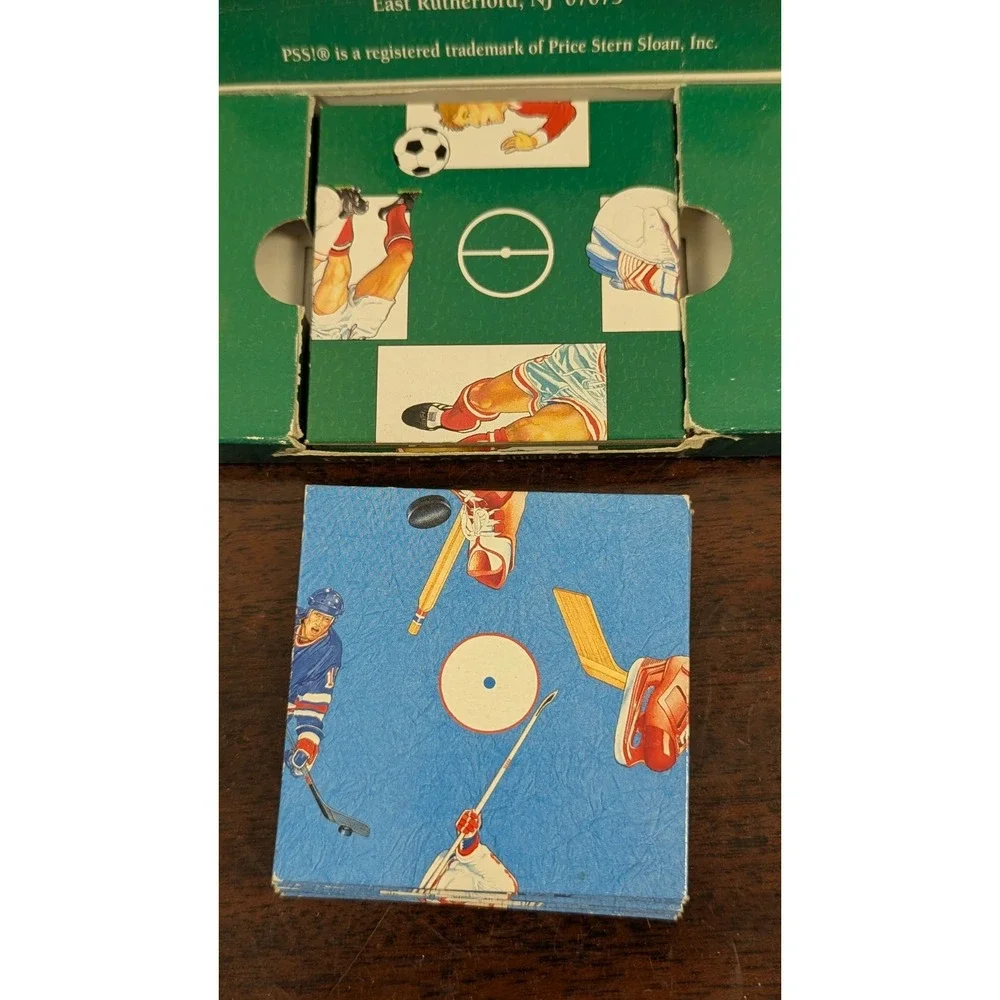 Vintage 1996 Price Stern Sloan Crazy Soccer and Hockey Sliding Puzzle Games Lot
